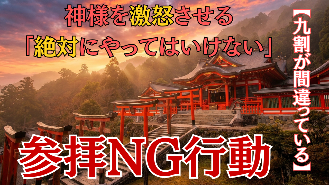 神様を激怒させる参拝NG行動